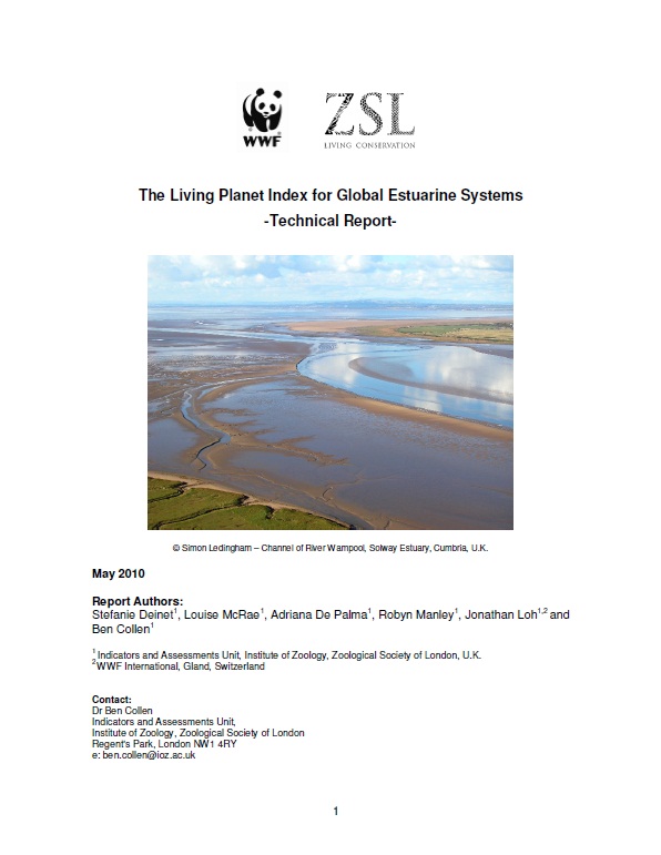 Living Planet Report For Estuarine Species 2010